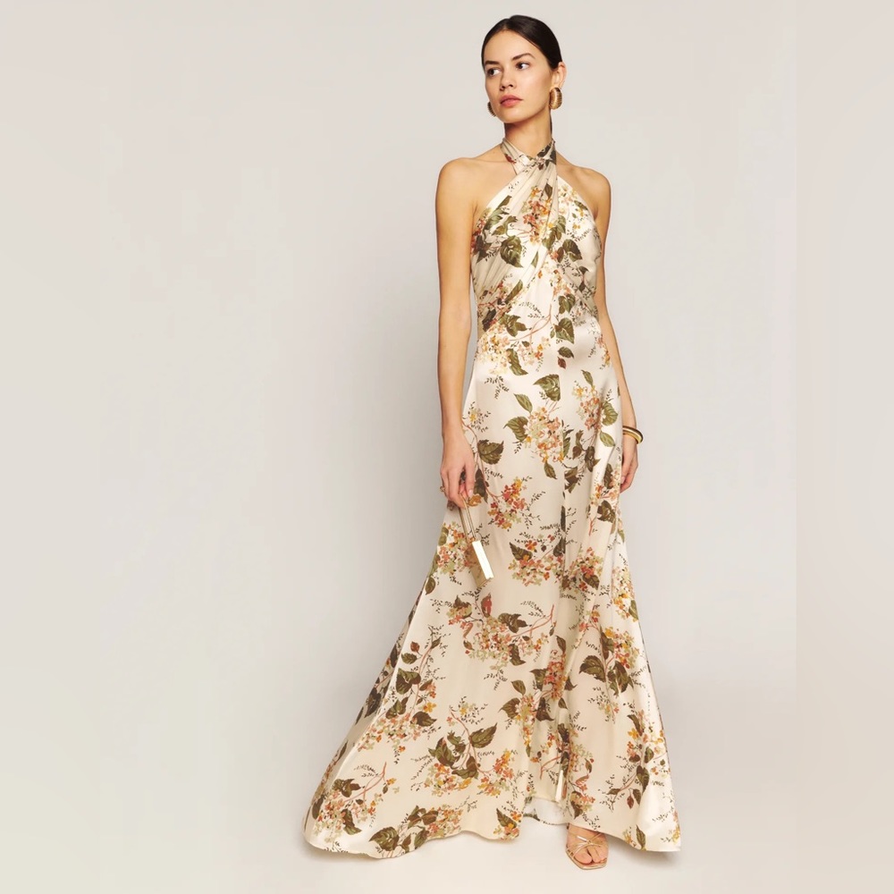 Reformation Veria Silk Dress